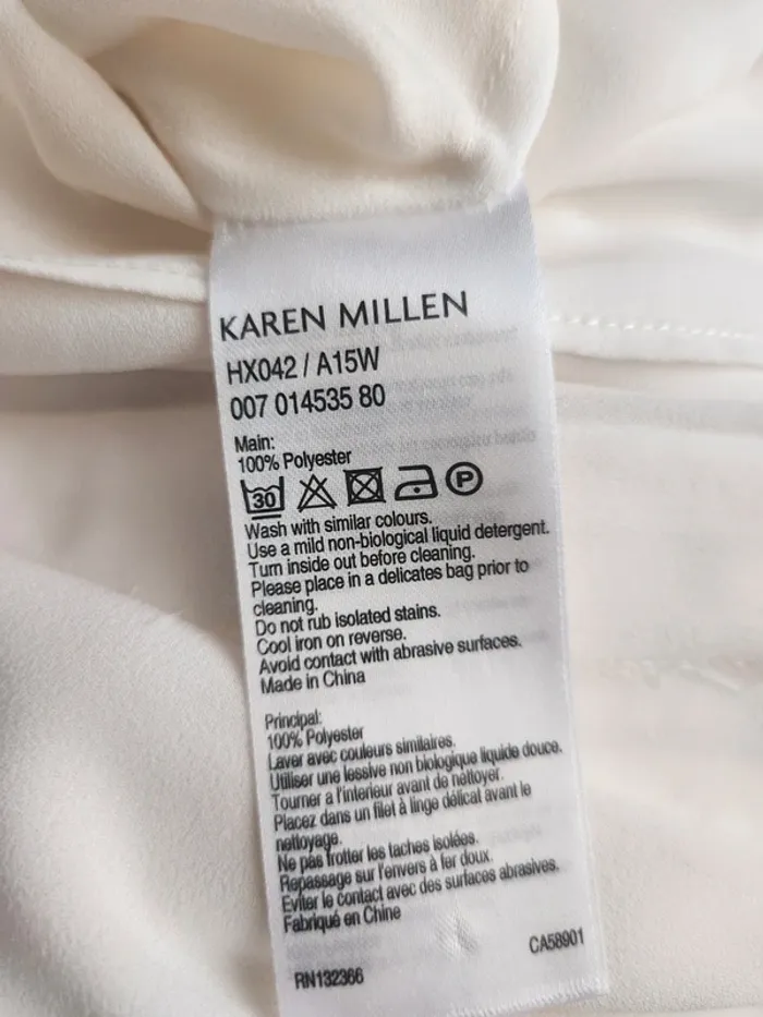 Élégant chemisier transparent Karen Millen taille 40 - photo numéro 8