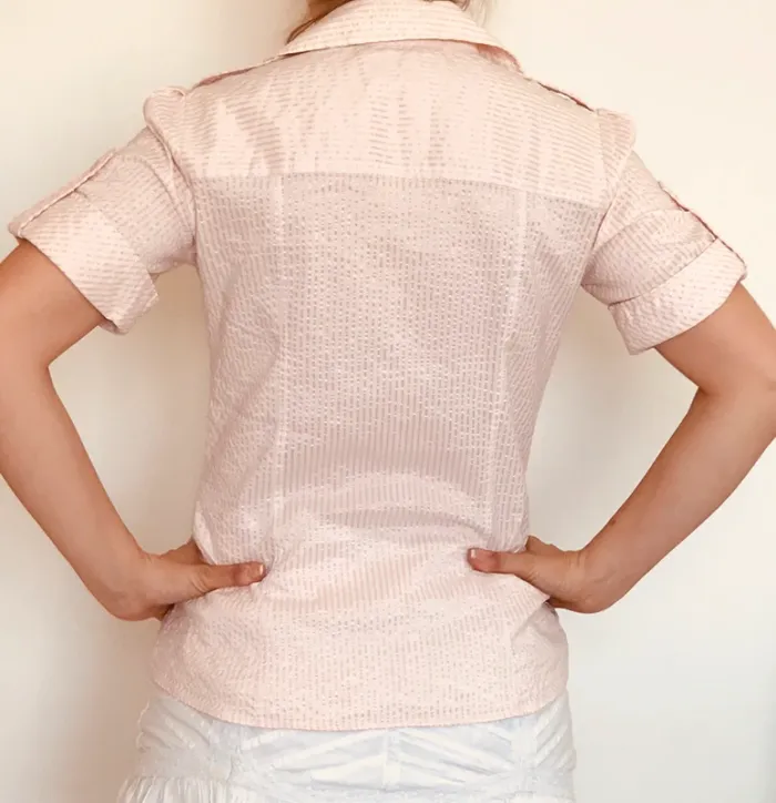 #Chemisette rose brillante très chic# - photo numéro 2