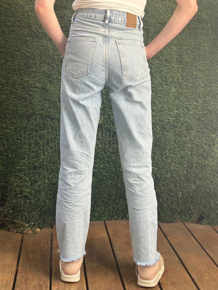 Jean straight fit bleu clair Zara xxs - photo numéro 3