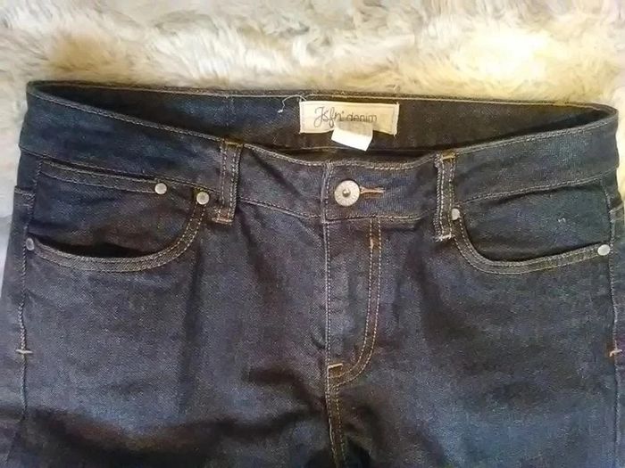 Pantacourt ou jean court femme en jean bleu foncé T40 - Jsfn denim - photo numéro 6