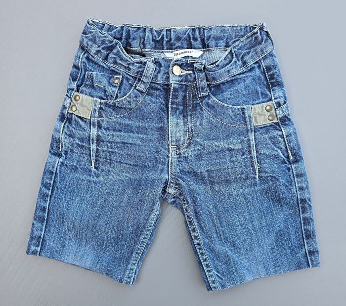 Short en jeans 5 ans garçon 3 pommes - photo numéro 1