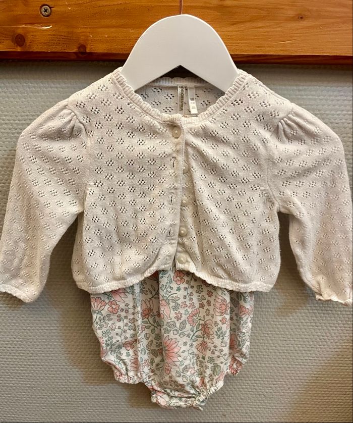 Ensemble barboteuse et gilet