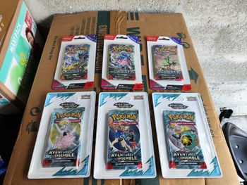 Lot de 6 blisters Pokemon