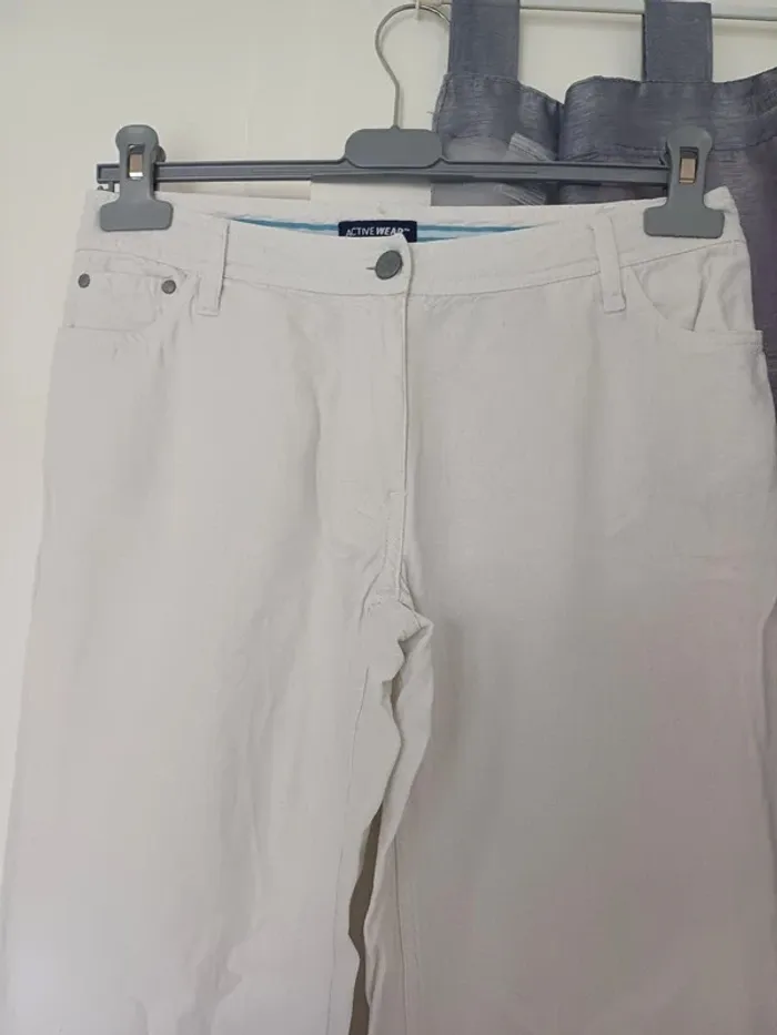 Pantalon en lin taille 36 Active wear