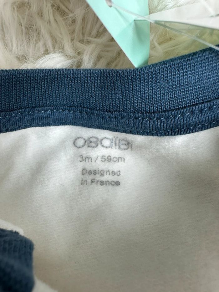 Ensemble bébé pull et pantalon obaibi taille 3 mois - photo numéro 5