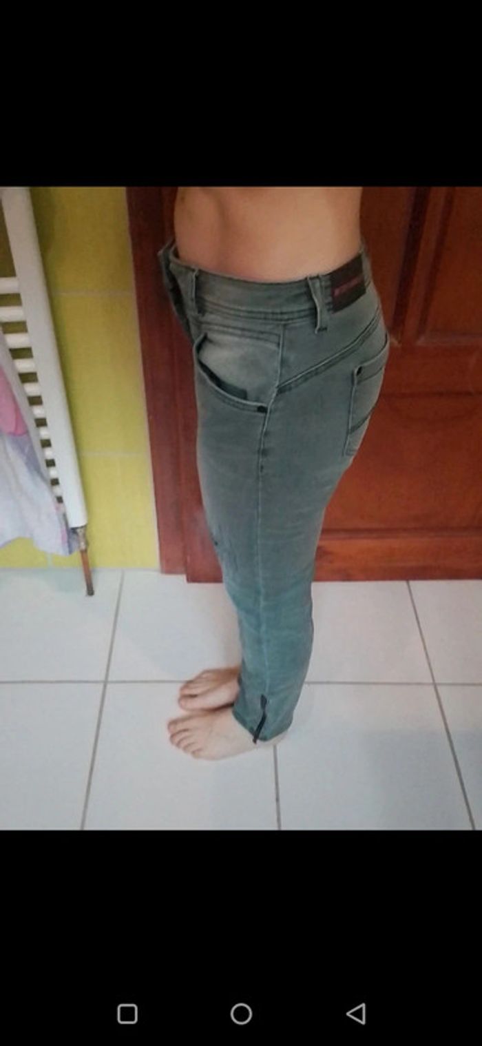 Jeans femme skinny gris vert Street One - photo numéro 4