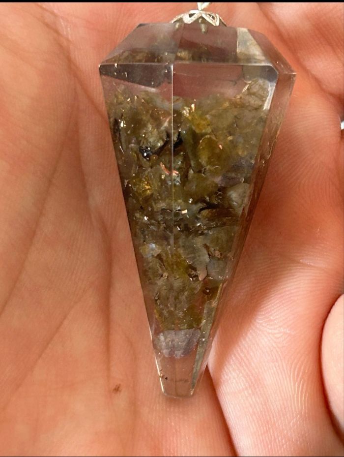 Pendule Orgonite & Labradorite – Protection et Perception Intuitive - photo numéro 4