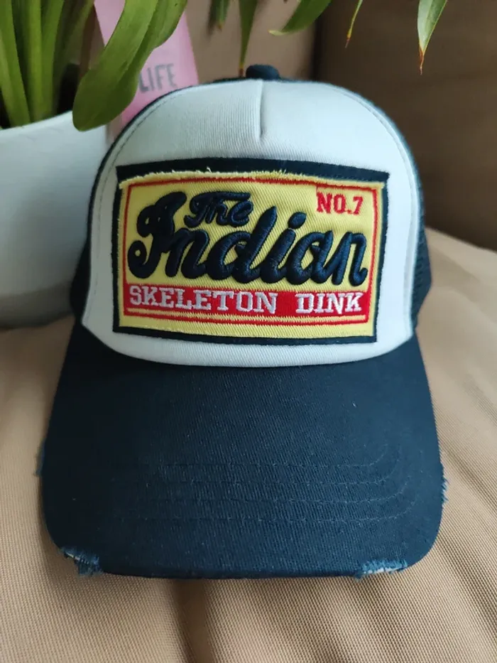 Casquette Trucker The Indian bleue marine - photo numéro 3
