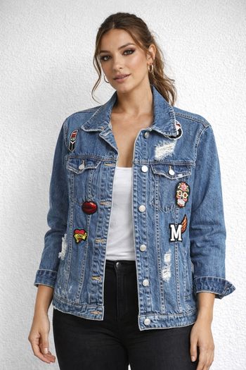 Veste jeans femme
