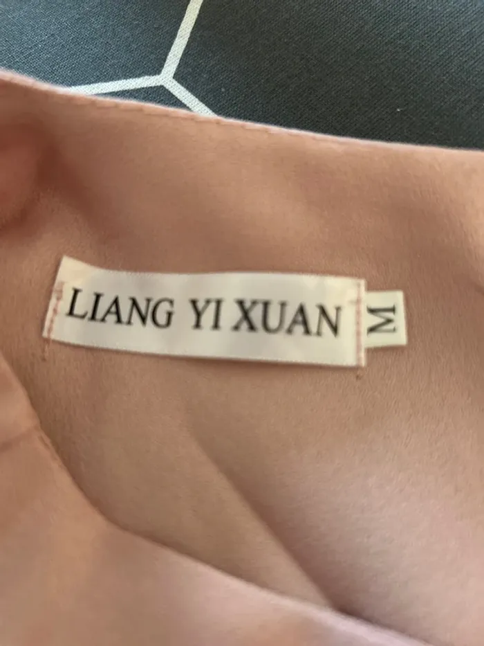 Liang yi Xuan blouse vieux rose avec perles taille M - photo numéro 5