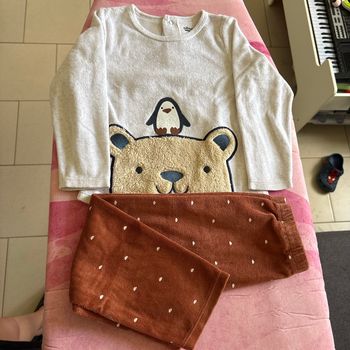 Pyjama 2 pièce ours