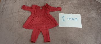 Ensemble fille 1 mois