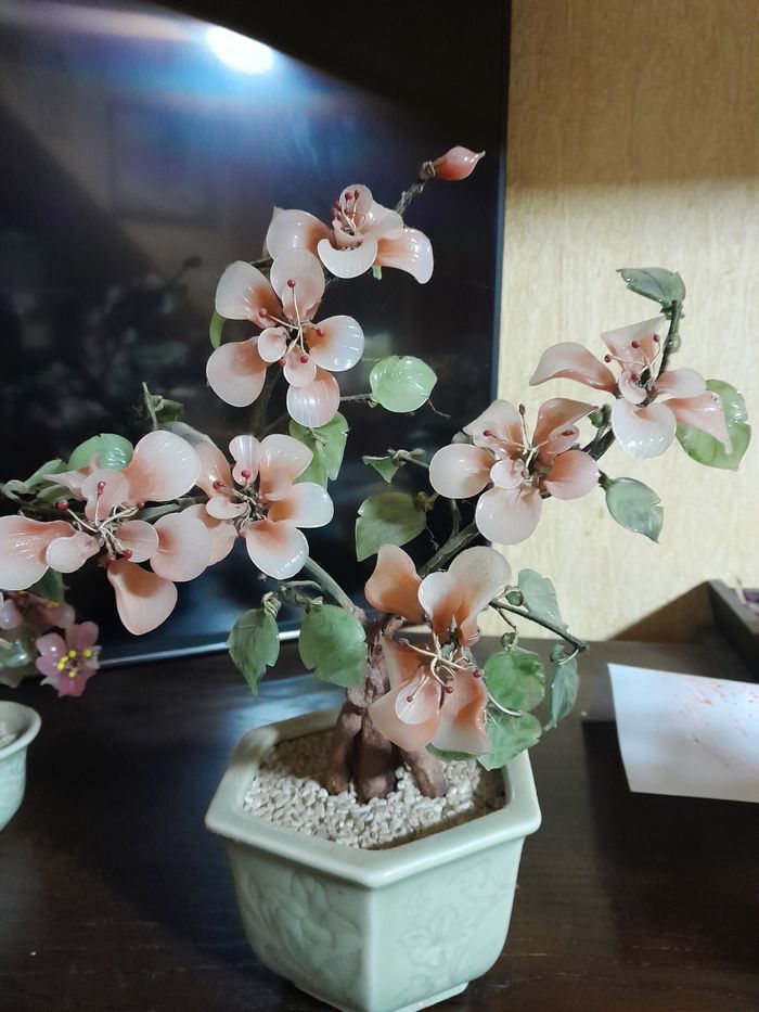 Arbre pâte de verre ht 30 cm