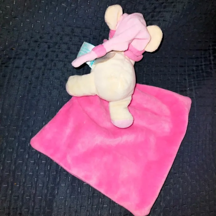 Doudou mouchoir souris Baby nat' Luminescent étoile rose - photo numéro 3