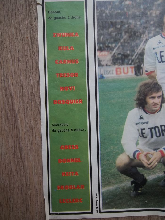 page poster équipe OM Olympique Marseille 1970 - photo numéro 2