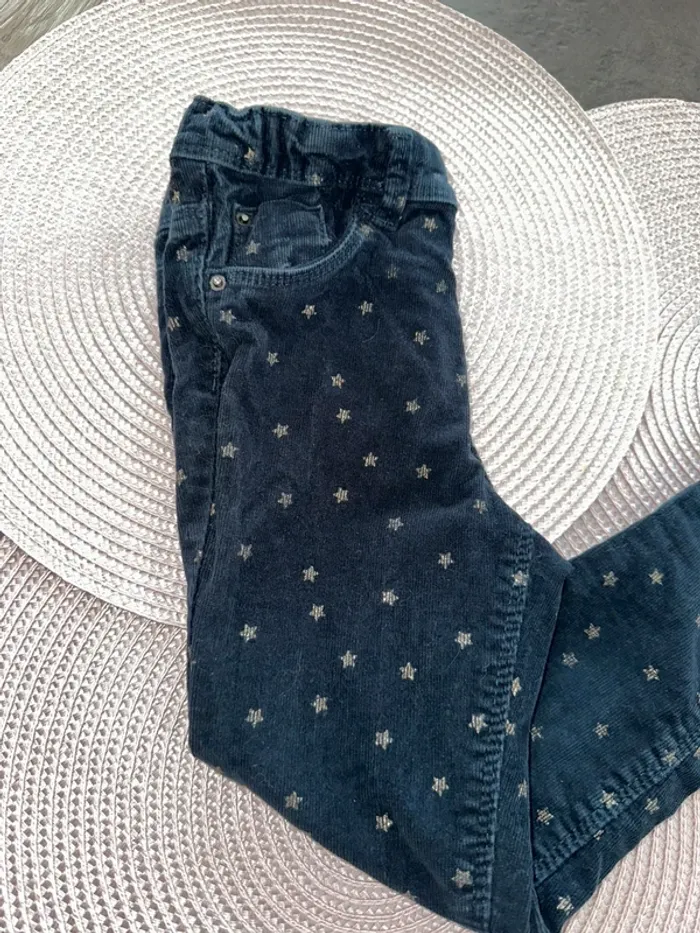 Pantalon velours étoilé - 6 ans - photo numéro 2