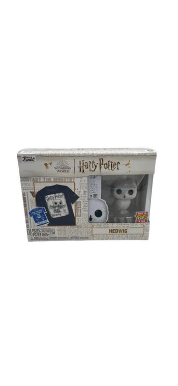 Coffret Funko Pop Harry Potter T-Shirt taille L + figurine Hedwig 76 neuf