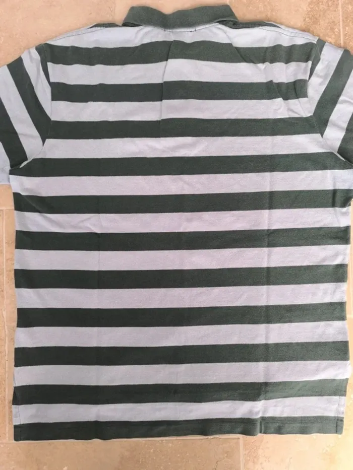 Polo Ralph Lauren homme bleu ciel vert XL logo vert taché - photo numéro 14
