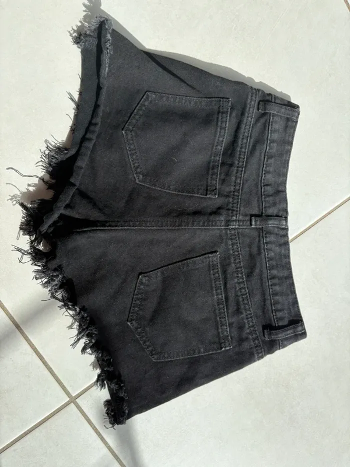 Short en jeans noir fille 12-13 ans - photo numéro 4