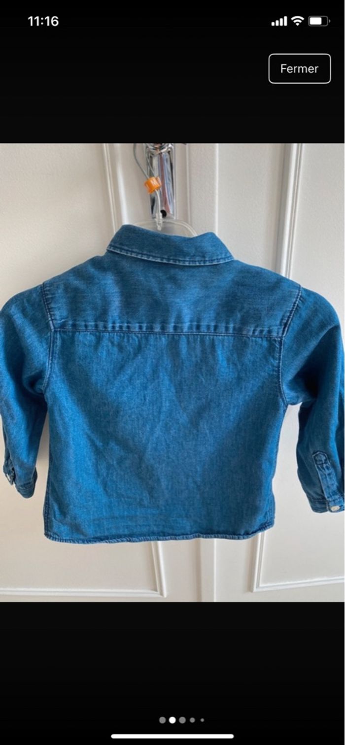 Chemise jean Zara 4 ans - photo numéro 2