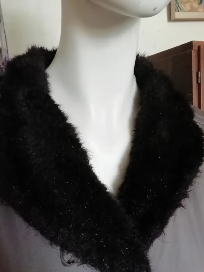 Manteau coat vintage marron brown hiver winter fourrure fur - photo numéro 2