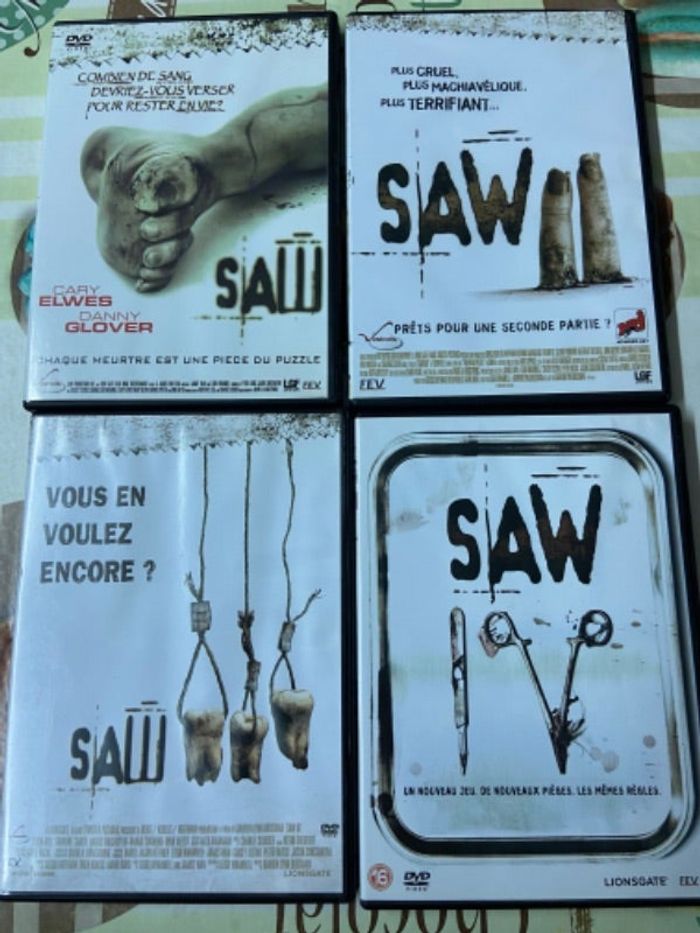 DVD Saw 1-2-3-4