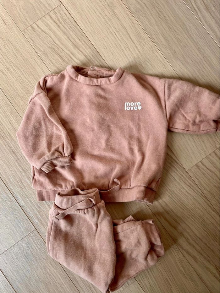 Lot 2 ensembles molleton + sweat 6 mois - photo numéro 2