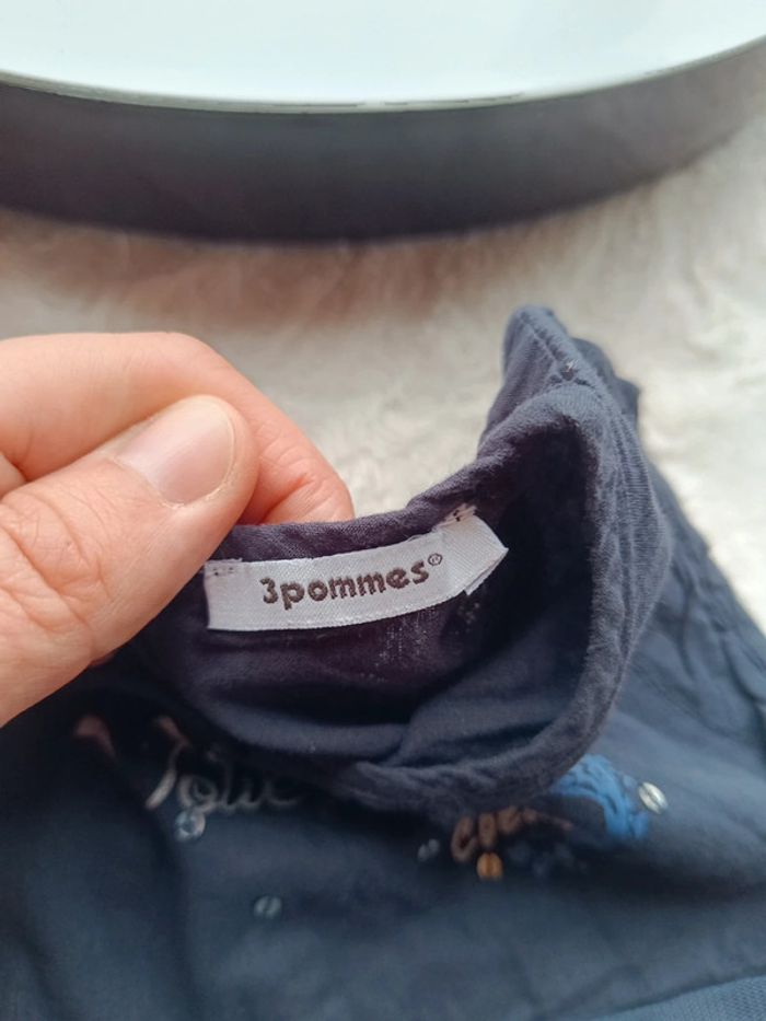 Robe de fête anniversaire mariage Noël Fille 2 ans Jolie comme un cœur tulle 3 pommes - photo numéro 8