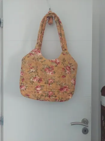 Sac cabas fleuri recyclé