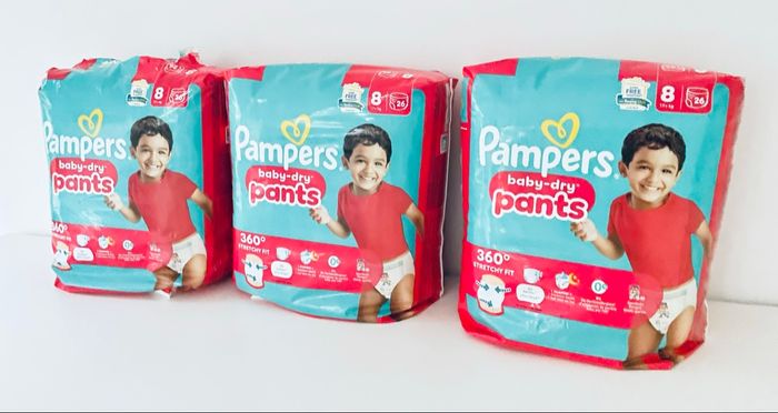 3 paquets de couche Pampers Pants taille 8 - photo numéro 2