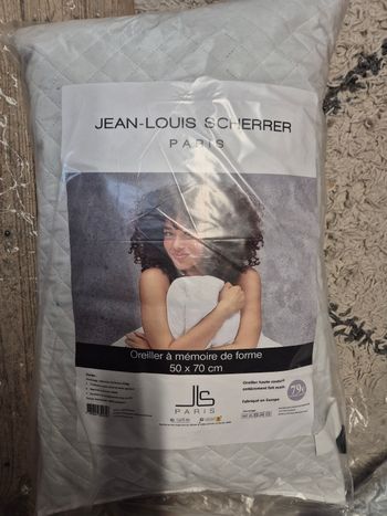 Oreiller 50x70 scherrer a mémoire de forme 1500 gr neuf