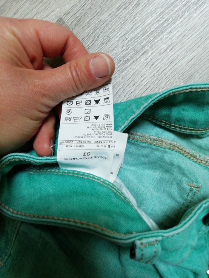 Jean femme taille 37 Benetton skinny - photo numéro 3