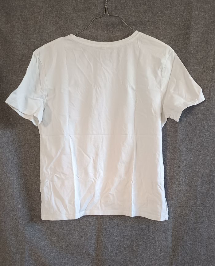 Tee-Shirt Femme - blanc avec inscription - (Taille M) - (TEX) - photo numéro 2