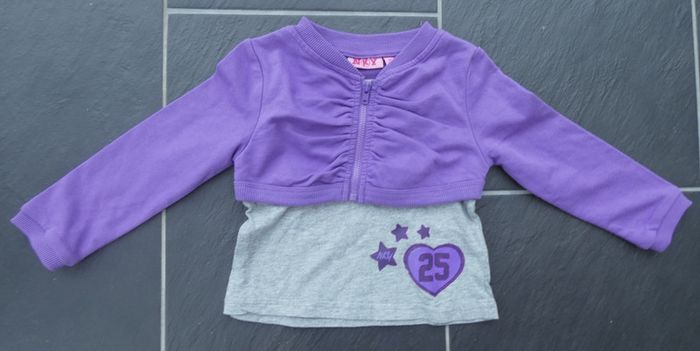 Joli tee-shirt manches longues et boléro intégré fille 3 ans (94 cm)