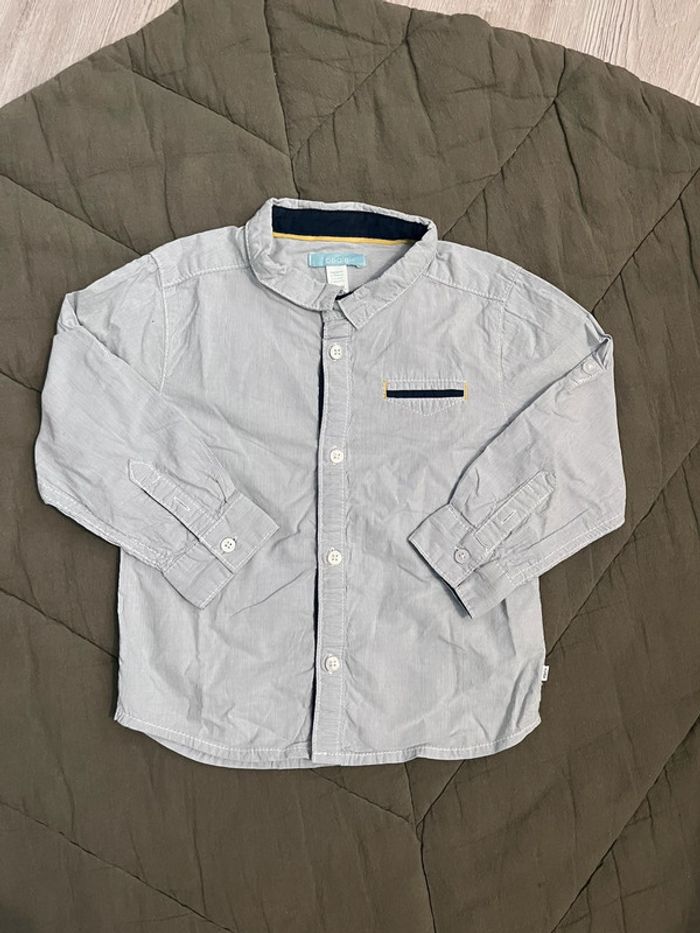 Chemise rayée bleu Obaïbi