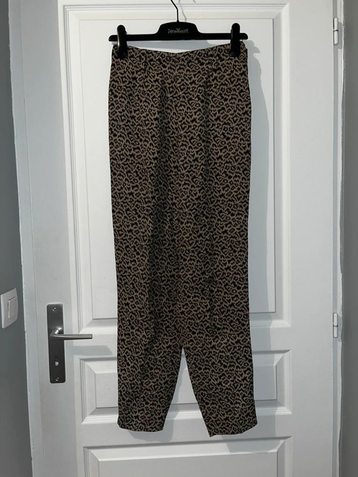 Ensemble veste et pantalon léopard, taille L - photo numéro 6