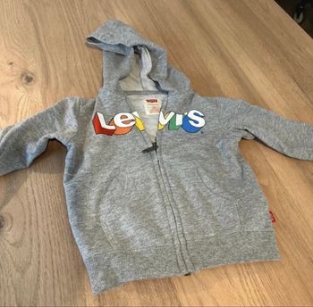 Veste Levi’s grise 12 mois à fermeture