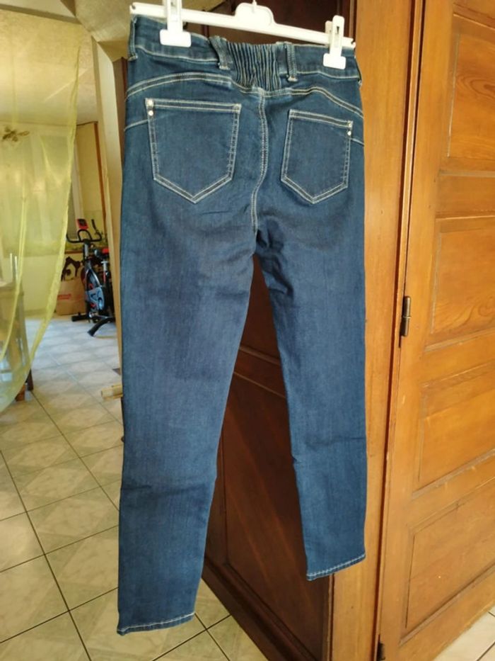 Jeans bleu foncé droit skinny M/38 y2k Lolaliza - photo numéro 8
