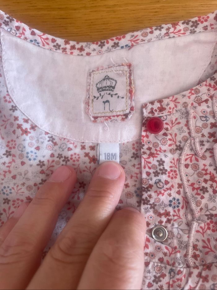 3 blouses manches longues fille 18 mois - photo numéro 7