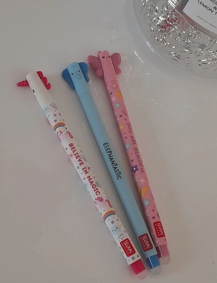 Stylos Legami Licorne Éléphant Papillon - photo numéro 2