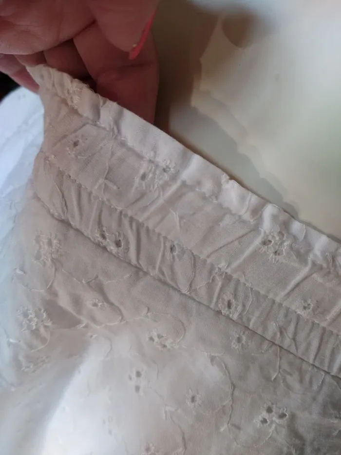 Jupe skirt dentelle lace broderie anglaise romantique country cottage core shabby - photo numéro 4
