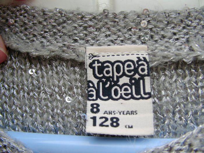 Robe grise brillante 8 ans - photo numéro 2