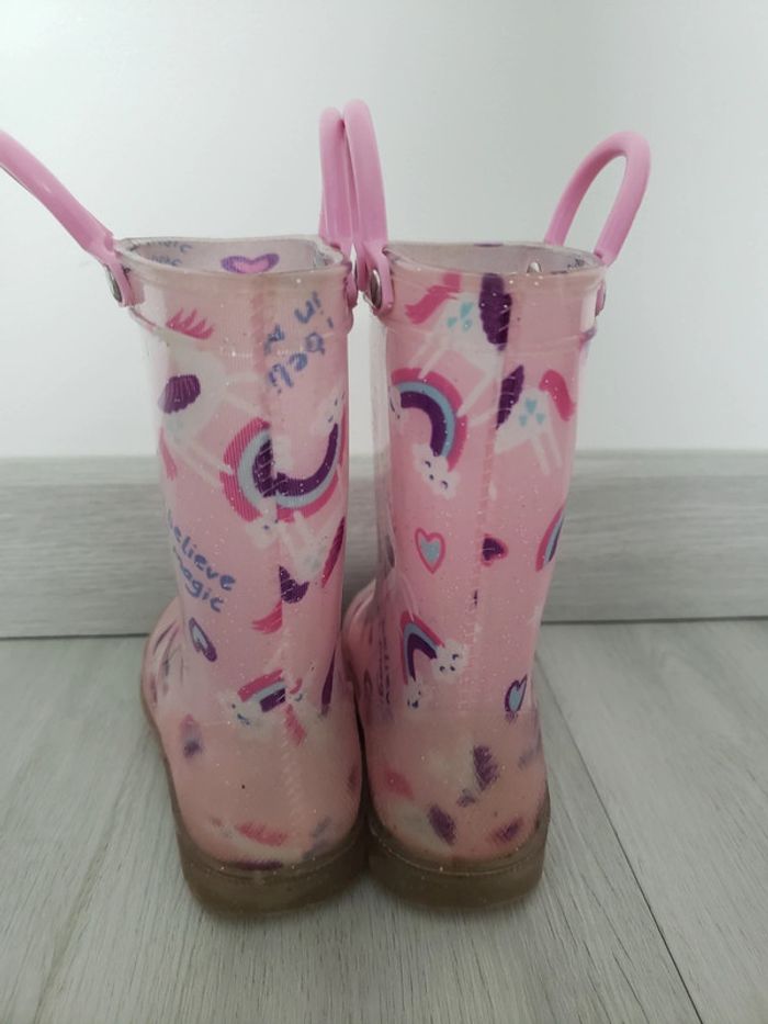 Bottes de pluie licorne lumineuse taille 26 - photo numéro 10