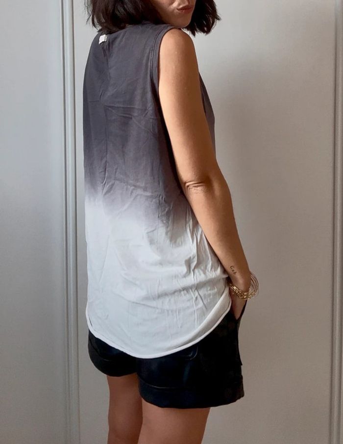 Débardeur tie and dye gris et blanc taille M - danza - neuf sans étiquette - photo numéro 2