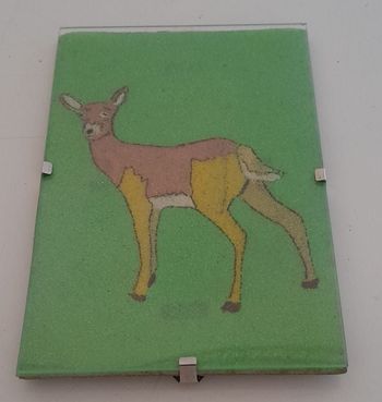 Tableau de sable sous verre 10x15cm