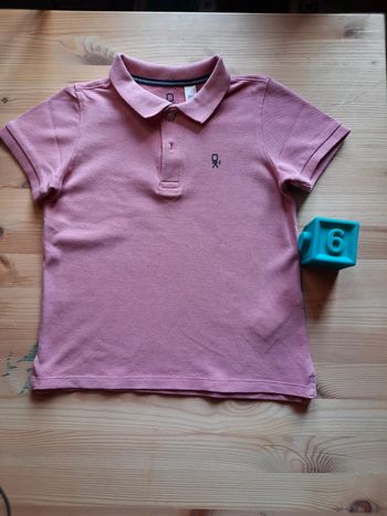 Polo rose garçon Okaidi 6ans ou 116cm