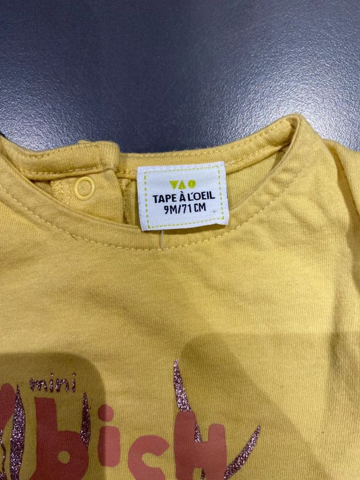 T-shirt manches longues 9 mois tape à l’œil - photo numéro 2