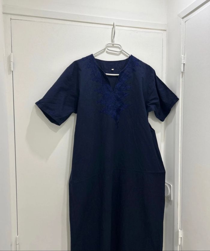 Robe Orientale taille d'unique Bleu Marine - photo numéro 2