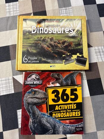 Livre puzzles et activités dinosaures