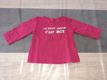 T-shirt fille 3 mois